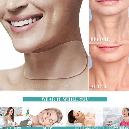 Prevent Wrinkles with Silicone Neck Patch