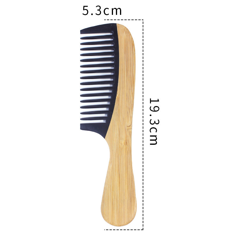 Anti-Static Bamboo Hair Comb for Women - Wooden Design