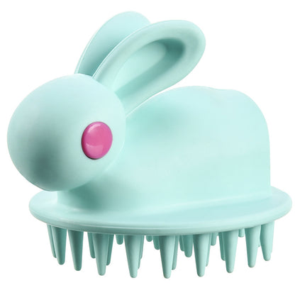 Gentle, Soft Rubber Shampoo Brush for Kids' Scalp Massage