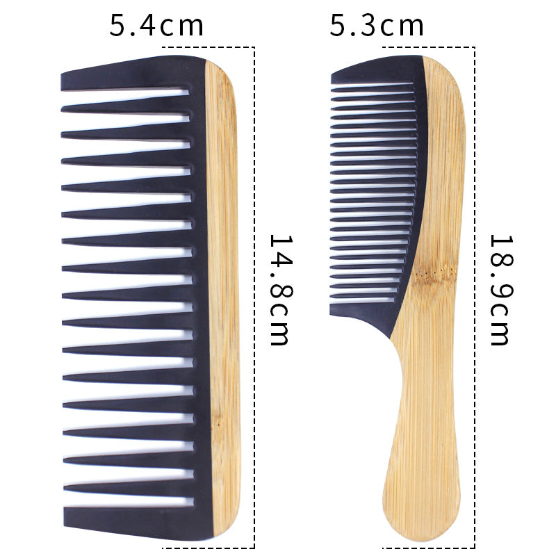 Anti-Static Bamboo Hair Comb for Women - Wooden Design