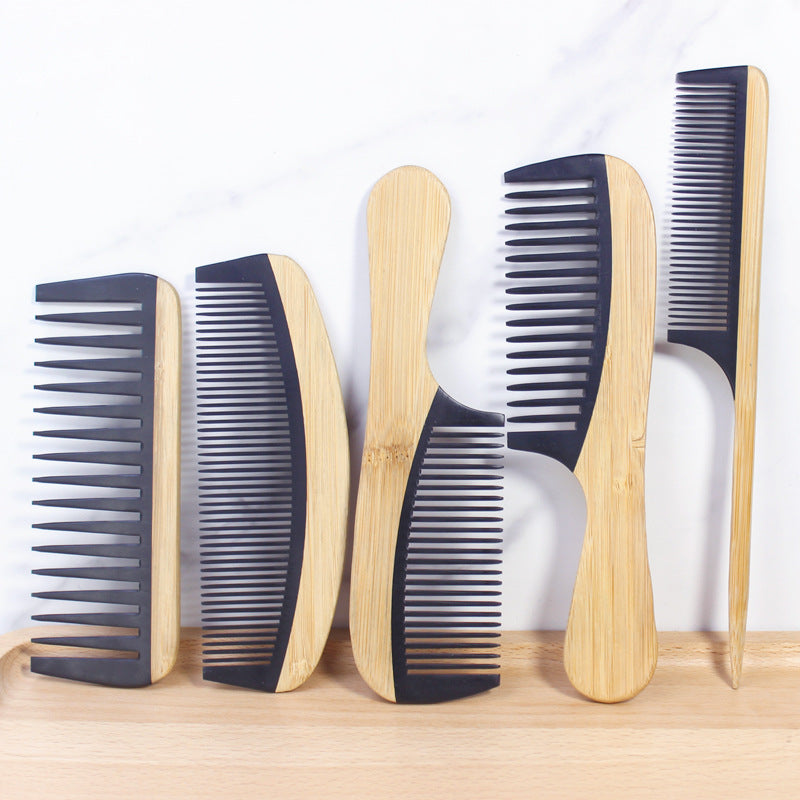 Anti-Static Bamboo Hair Comb for Women - Wooden Design